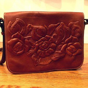 Patricia Nash Embossed Leather Crossbody bag